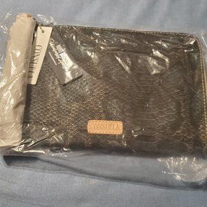 Consuela L shaped clutch